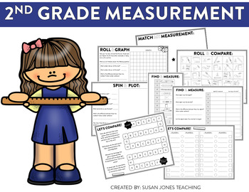 Preview of Second Grade Measurement Games | Standard Measurement and Data