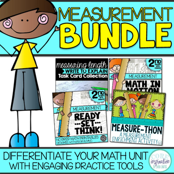 Preview of Measurement Math Enrichment Bundle for Second Grade