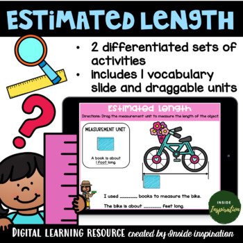 Preview of Second Grade Envision Math-Measurement--Estimated Length Google Slides Activity