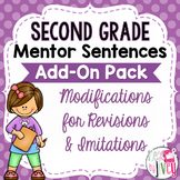 Second Grade Mentor Sentences Modifications ADD-ON Pack