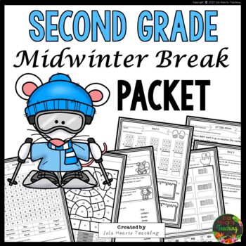 Preview of Second Grade Mid Winter Break Packet (Second Grade Homework)