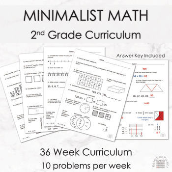 Preview of Second Grade Minimalist Math Curriculum