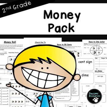 Preview of Second Grade Money Resource Pack (EDITABLE!, Standards Aligned)