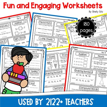 Second Grade Morning Work Bundle by Shelly Sitz | TPT