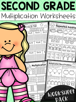 Preview of Second Grade Multiplication Worksheets