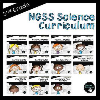 Second Grade NGSS Science Bundle (Standards-Aligned, EDITABLE version included!)