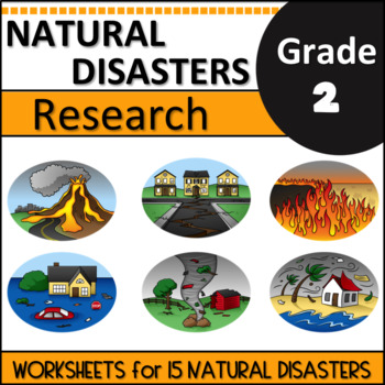 Preview of Second Grade Natural Disasters Research Project
