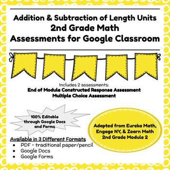 Preview of Digital & Printable Engage NY Grade 2 Math Module 2 - Assessments