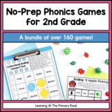 Second Grade No-Prep Phonics Games Bundle | SOR aligned