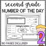 Second Grade Number of the Day Wroksheets {NO PREP!} Packet