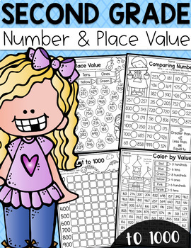 Preview of Second Grade Numbers and Place Value Worksheets