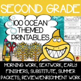 Second Grade Ocean Themed Worksheets {100 Standards Aligne