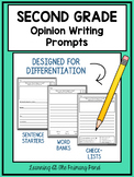 Second Grade Opinion Writing Prompts For Differentiation