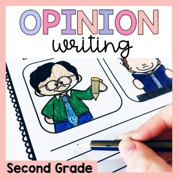 Preview of Second Grade Opinion Writing Prompts and Worksheets
