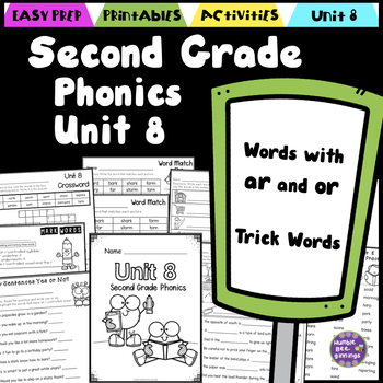 Preview of Second Grade Phonics Unit 8 Sounds of AR and OR Trick Words
