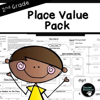 Preview of Second Grade Place Value Resource Pack (EDITABLE!, Standards Aligned)