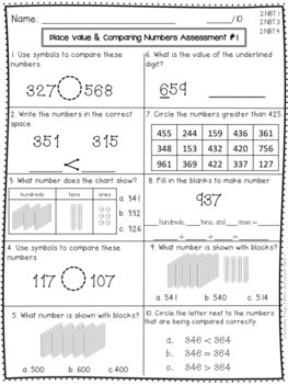 Place Value Activities and Assessments - 2nd Grade | TpT