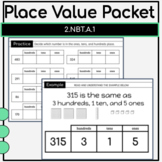 Second Grade Place Value Packet {2.NBT.A.1}