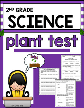 Preview of Second Grade Plant Test