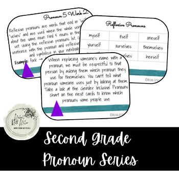 Preview of Second Grade Pronoun Series Work