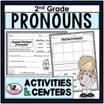 Second Grade Pronouns by Frogs Fairies and Lesson Plans | TpT