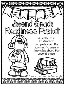 Second Grade Readiness Packet by Heather Cartwright | TpT