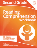 Second Grade Reading Comprehension Workbook - Volume 1 (50