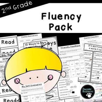 Preview of Second Grade Reading Fluency Pack (RF.2.4-EDITABLE Version included!)