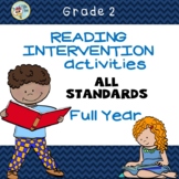 Second Grade  Reading Intervention Activities,  Full Year-