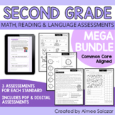 Second Grade Math, Reading, & Language Assessments MEGA BU