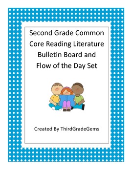 Preview of Second Grade Reading Literature Common Core Standards Bulletin Board Set