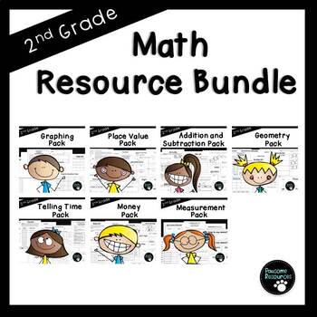 Preview of Second Grade Math Bundle (EDITABLE-Over 750 pages!!)