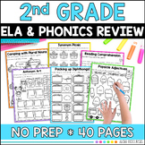 Second Grade ELA End of year Review Language Grammar and W