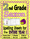 Second Grade Saxon Spelling Worksheets