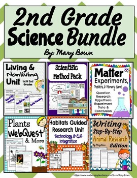 Preview of Second Grade Science Bundle
