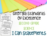 Second Grade Science I CAN STATEMENT Posters for Georgia S