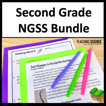 Preview of 2nd Grade Science Curriculum NGSS Full Year Bundle Science Lessons & Worksheet
