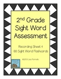 Second Grade Sight Word Assessment