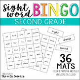 Second Grade Sight Word Bingo