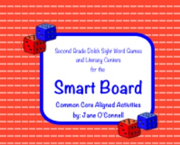 Preview of Second Grade Sight Word Games and Activities for the Smart Board