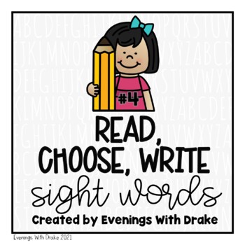 Preview of Second Grade Sight Word Read Choose and Write Practice