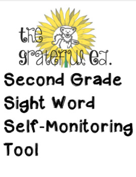 Preview of Second Grade Sight Word Self-Monitoring Tool