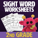 Second Grade Sight Word Worksheets - Nimalz Kidz