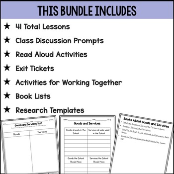 second grade social studies bundle by all about elementary