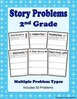 Preview of 2nd Grade Math Story Problems