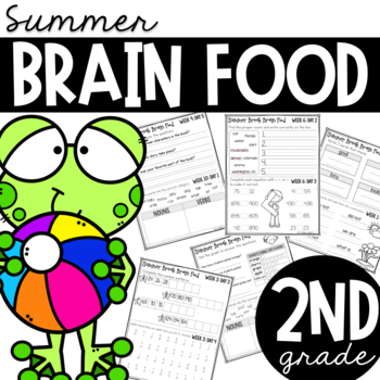 Preview of Second Grade Summer Brain Food {Summer Packet}