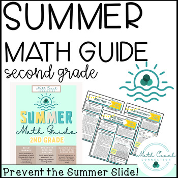 Preview of Second Grade Summer Math Activities Resource for Families