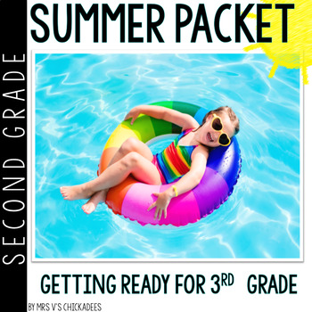 Preview of Second Grade Summer Packet: 2nd Graders Entering 3rd Grade Distance Learning