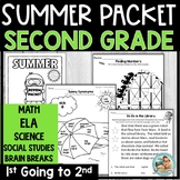 Second Grade Summer Packet for 1st Going to 2nd | Summer A