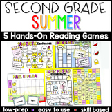 Second Grade Summer Reading Center Games and Activities | 